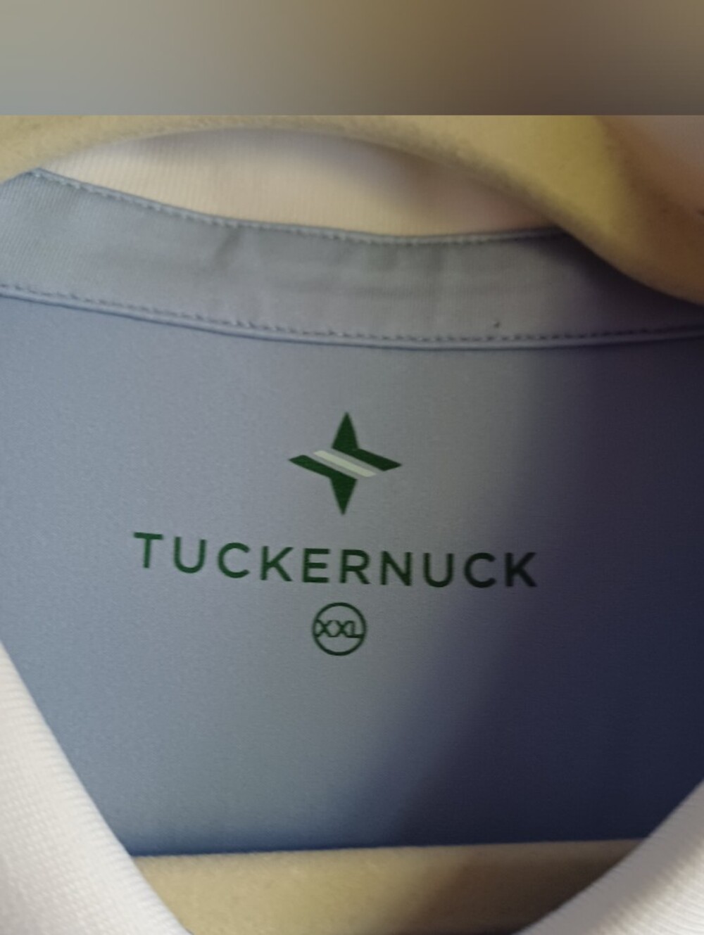 Tuckernuck Light Blue Polo Shirt Dress with Contrast Collar - Picture 2 of 7